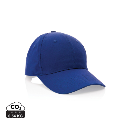 Casquette 6 pans coton recyclé 190 g personnalisée Impact