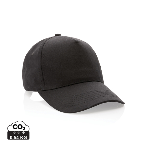 Casquette publicitaire coton recyclé Impact AWARE™ 5 pans