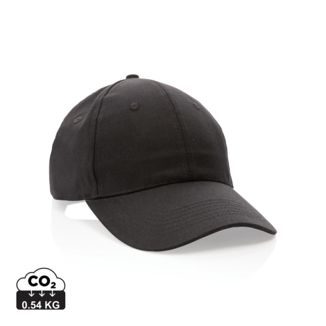 Casquette 6 pans coton recyclé 190 g personnalisée Impact