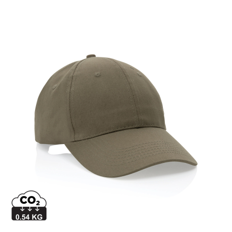 Casquette personnalisée coton recyclé Impact AWARE™ 6 pans