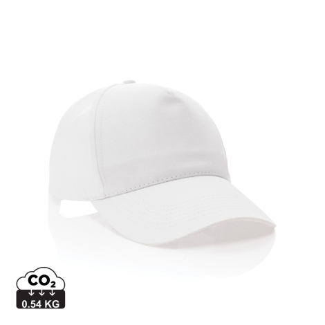 Casquette coton recyclé 190 g personnalisable 5 pans Impact