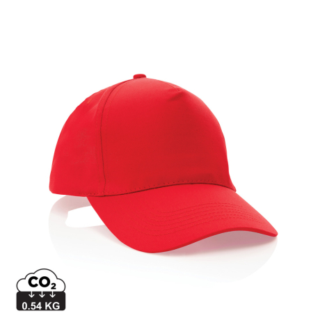 Casquette publicitaire coton recyclé Impact AWARE™ 5 pans