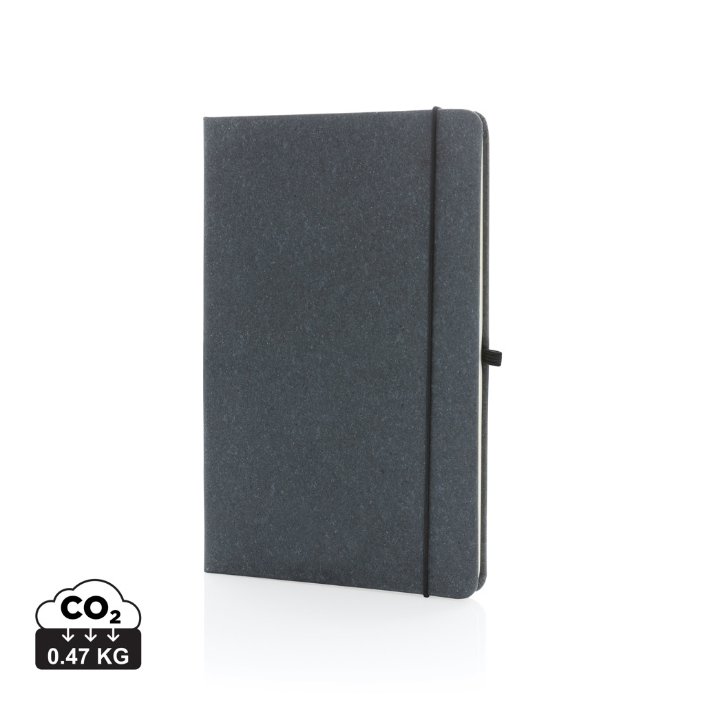 Carnet publicitaire en cuir recyclé A5 Gris