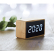 Réveil en bambou personnalisable MIRI CLOCK