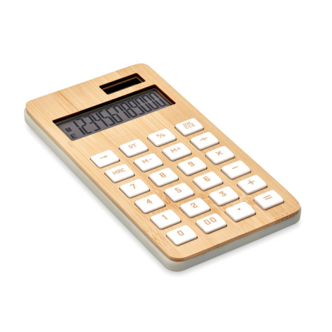 Calculatrice bambou personnalisée CALCUBIM