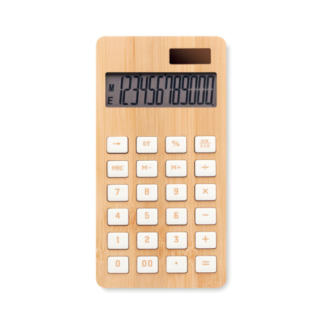 Calculatrice bambou personnalisée CALCUBIM