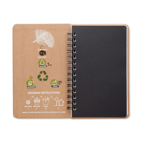 Carnet graines de pin publicitaire GROWNOTEBOOK™