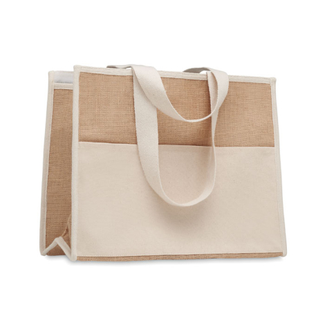 Sac shopping isotherme en jute personnalisé CAMPO