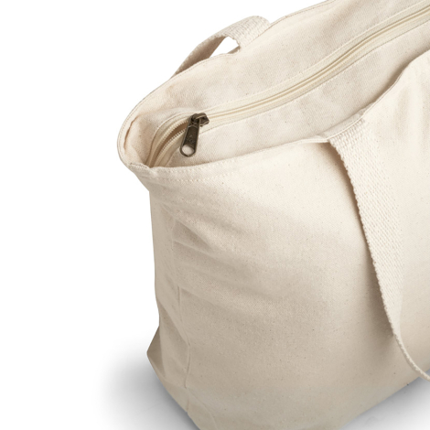 Sac publicitaire en coton avec fermeture à zip 280g - HACKNEY