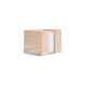 Cube bois publicitaire avec papier recyclé 10x10 cm