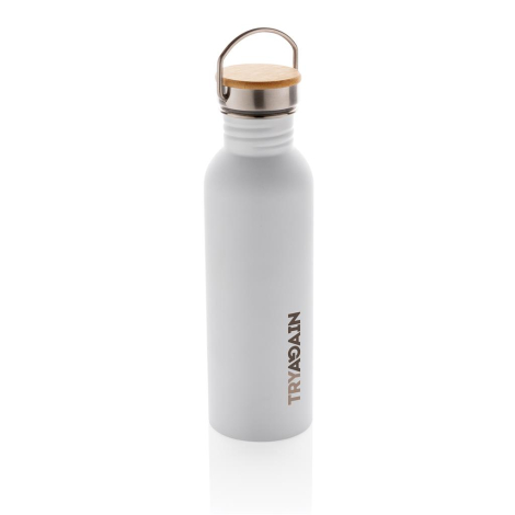 Bouteille publicitaire couvercle en bambou 700 ml