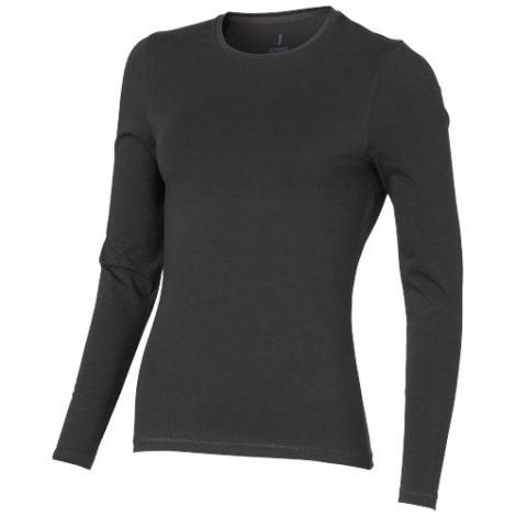 T-shirt bio personnalisé manches longues femme Ponoka