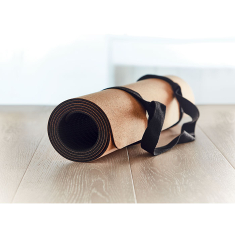 Tapis de yoga personnalisable en liège naturel Savasana