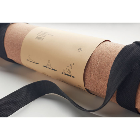 Tapis de yoga personnalisable en liège naturel Savasana