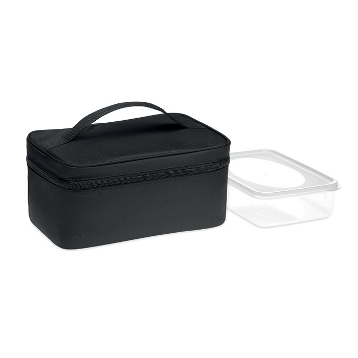 Sac isotherme publicitaire rPET avec lunch box GROWLER Noir