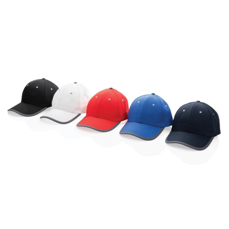 Casquette personnalisable en coton recyclé 6 pans contraste