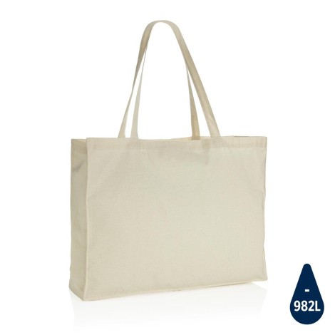 Maxi tote bag coton recyclé publicitaire 145 gr Impact