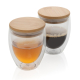 2 Verres double paroi publicitaires 250ml