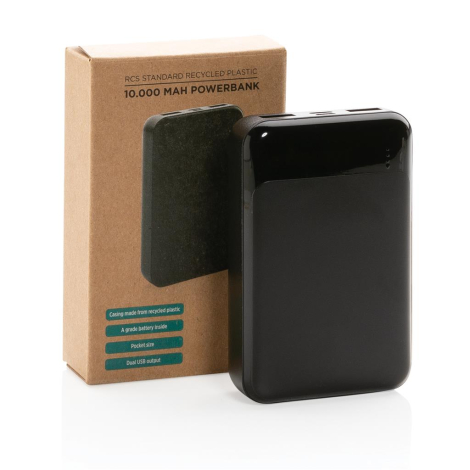 Powerbank plastique recyclé 10.000 mAh publicitaire
