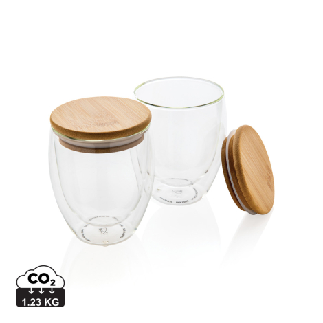 2 Verres double paroi publicitaires 250ml