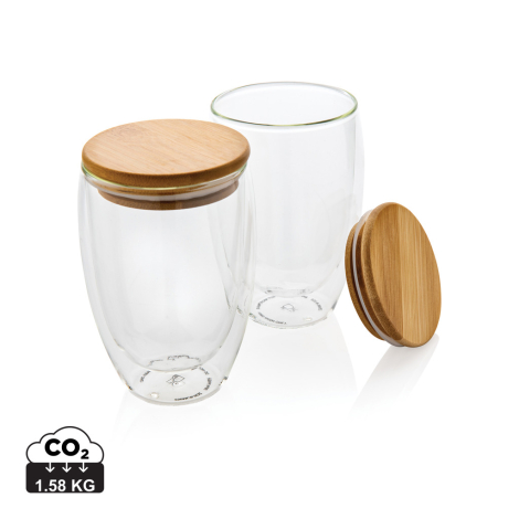 2 Verres double paroi publicitaires 350ml