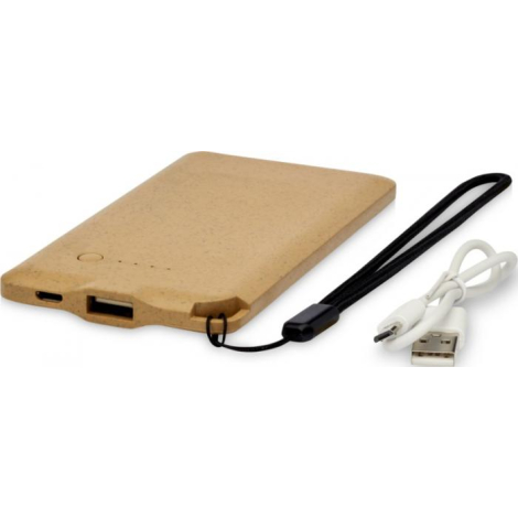 Powerbank biodégradable personnalisé 4000 mAh ECO