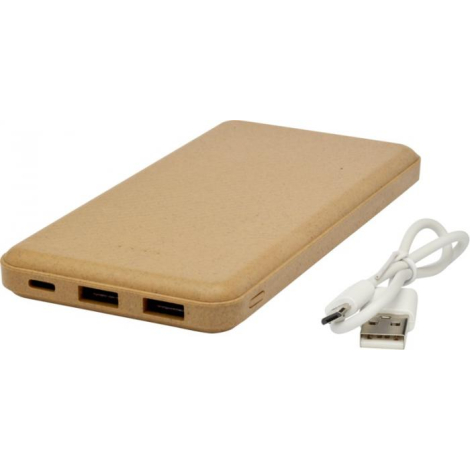 Powerbank biodégradable personnalisé 10 000 mAh ECO