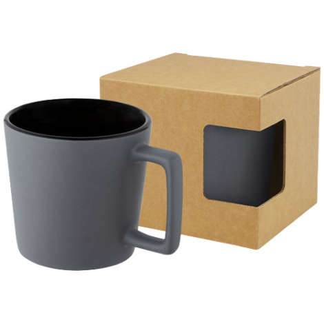 Mug fini mat céramique publicitaire 370 ml CALI