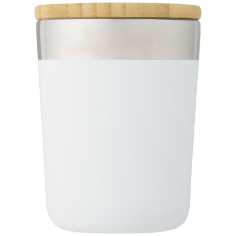 Mug réutilisable inox et bambou publicitaire 300 ml LAGAN