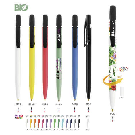 Stylo bic personnalisé en plastique recyclé - BIC MEDIA CLIC