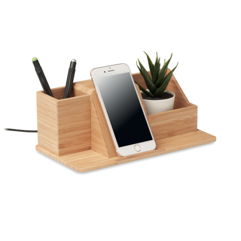 Plante personnalisée de bureau avec support en bois | Goodies bureau  écologiques | Génicado