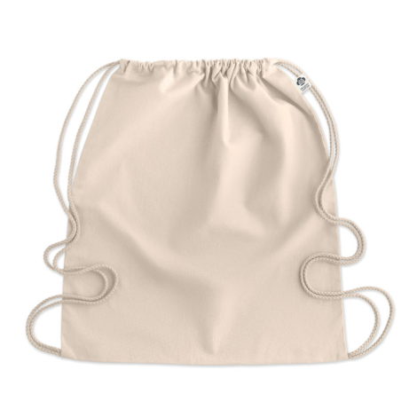 Sac à cordon en coton bio personnalisé 140 gr YUKI