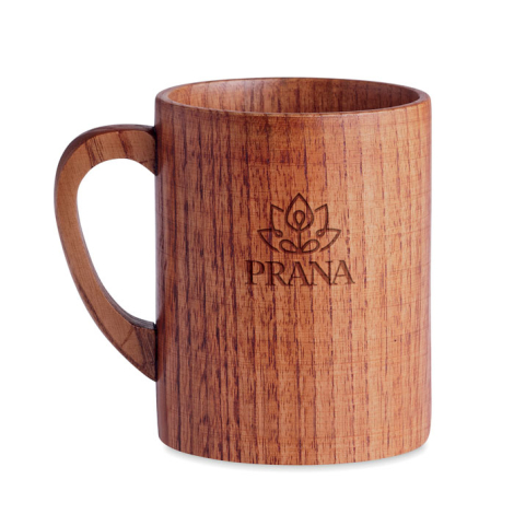 Mug en bois de chêne publicitaire 280 ml TRAVIS