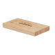 Powerbank écoresponsable en bambou avec surface de marquage visible