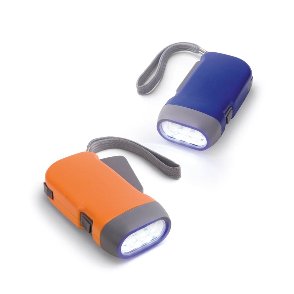 Torche avec LED mécanisme dynamo - Lampe de poche sans pile Couleur Torche avec LED mécanisme dynamo - Lampe de poche sans pile Couleur