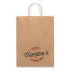 Sac en papier kraft personnalisable 18x8x24 cm LEIA