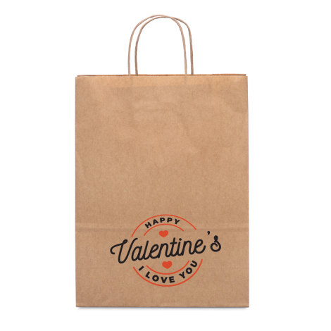Sac en papier kraft personnalisable 18x8x24 cm LEIA