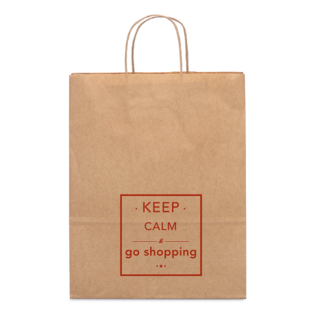 Sac papier kraft personnalisé 24x9x31 cm ELLEN