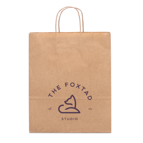 Sac personnalisé en papier kraft 32x11x39 cm TAYLA