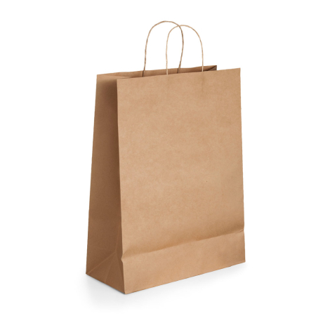 Sac en papier kraft personnalisable 18x8x24 cm LEIA