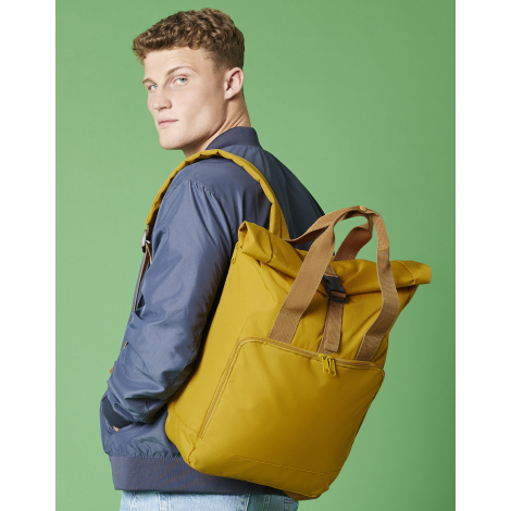 Sac à dos personnalisable Roll-Top - polyester recyclé