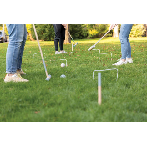 Jeu de croquets en bois personnalisable