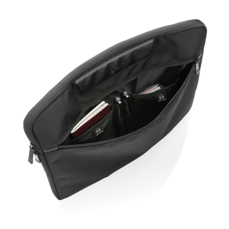 Pochette ordinateur en PET recyclé publicitaire Swiss Peak