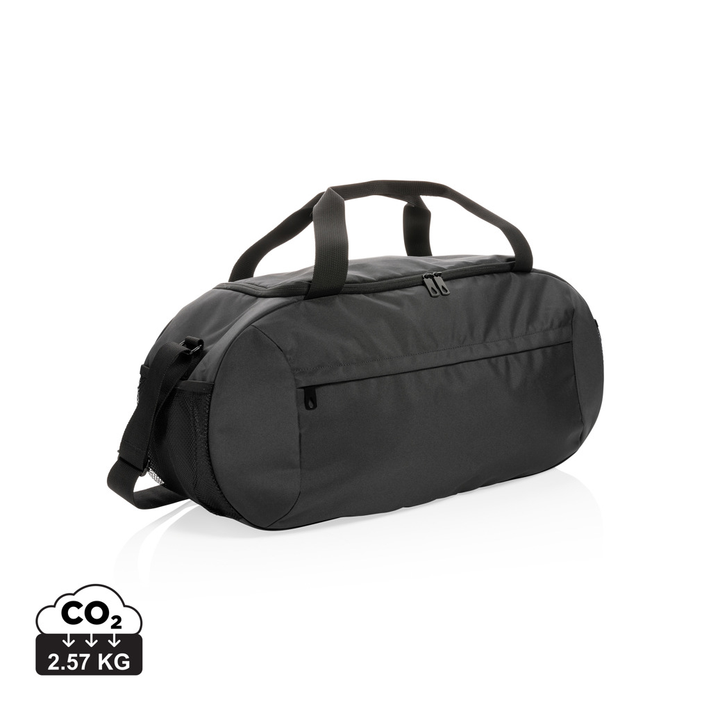 Sac de sport en rPET publicitaire Impact Noir