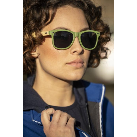 Lunettes de soleil publicitaires en bambou Sun Ray