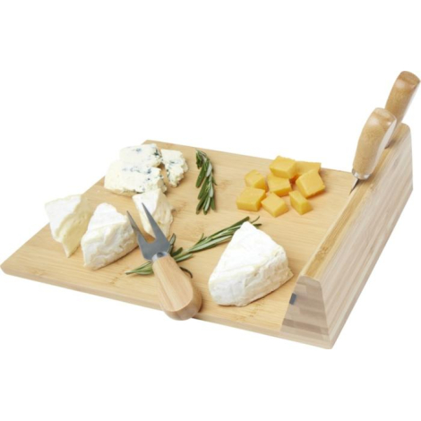 Planche à fromage publicitaire accessoires bambou Mancheg