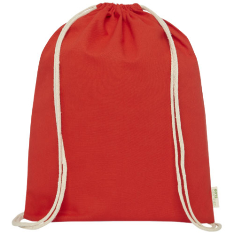 Gym bag personnalisé coton organique 140 g/m² GOTS 5L Orissa