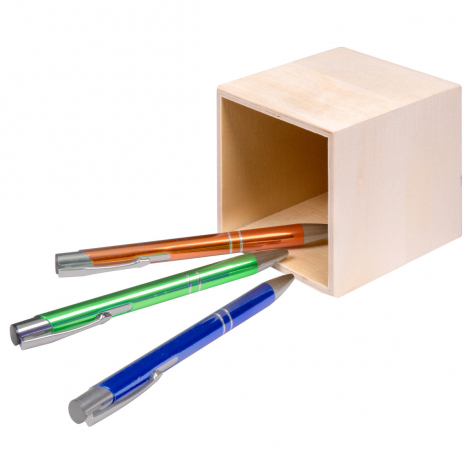 Pot à crayons personnalisé en bois - Holder