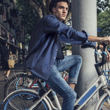 Chemise denim promotionnelle fabrication Française LACHEM