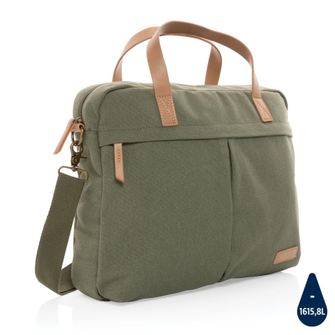 Sac ordinateur promotionnel en toile recyclée Impact